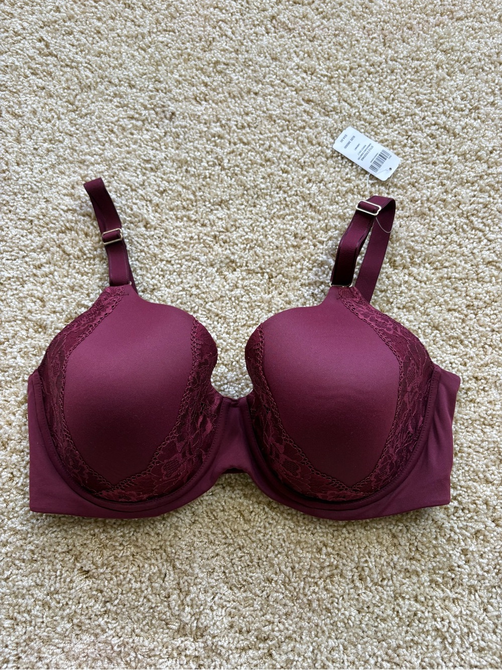 NWT Soma Embraceable Signature Perfect Coverage Bra Cabernet 38DDD 570329468